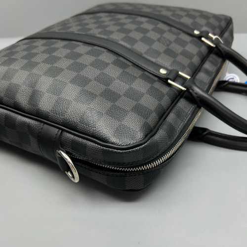 Louis Vuitton Oliver Briefcase Damier Graphite Black