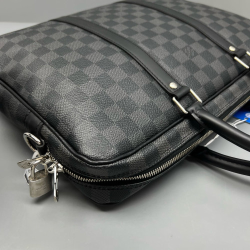 Louis Vuitton Oliver Briefcase Damier Graphite Black