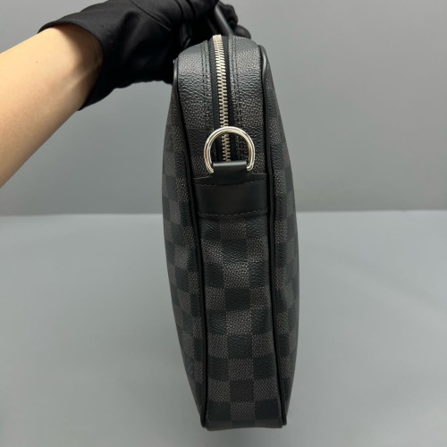 Louis Vuitton Oliver Briefcase Damier Graphite Black