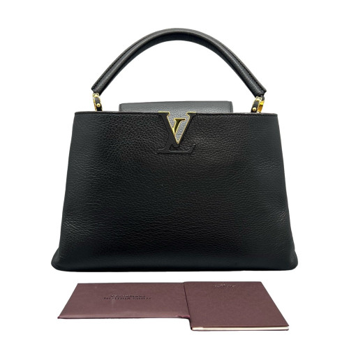 Louis Vuitton Capucines GM Calfskin Black