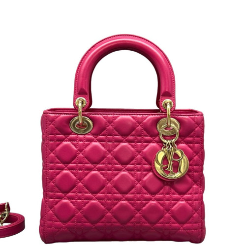 Dior Medium Lady Dior Calfskin Fuchsia Dior Medium Lady Dior Calfskin Fuchsia