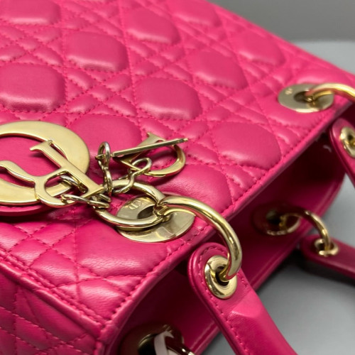 Dior Medium Lady Dior Calfskin Fuchsia Dior Medium Lady Dior Calfskin Fuchsia