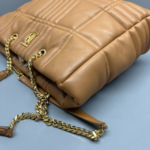 Burberry Shoulder Bag Calfskin Brown