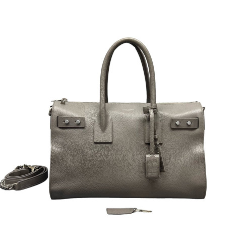 Yves Saint Laurent Medium Sac De Jour Calfskin Grey Yves Saint Laurent Medium Sac De Jour Calfskin Grey