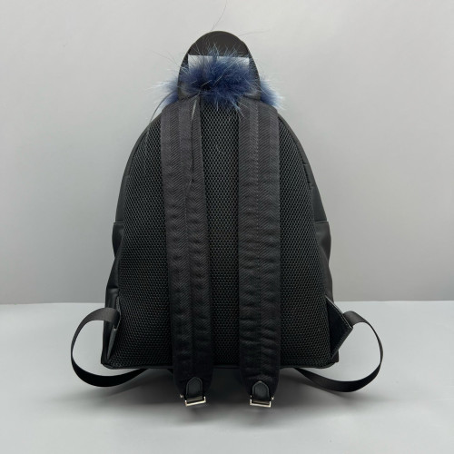 Fendi Monster Eyes Medium Backpack Nylon Black Pink