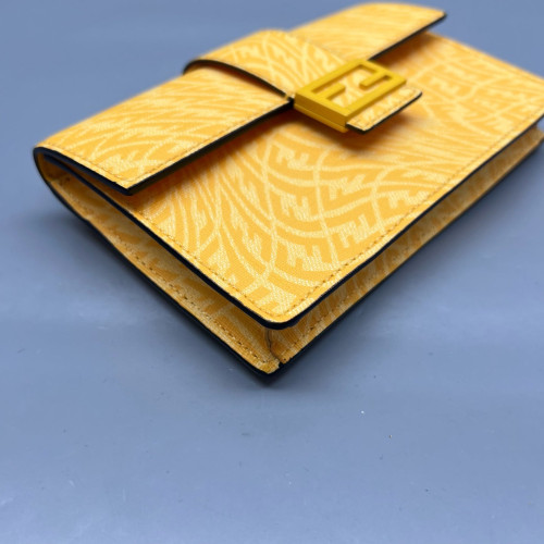 Fendi Baguette Canvas Yellow