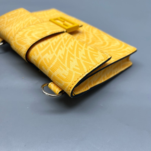 Fendi Baguette Canvas Yellow