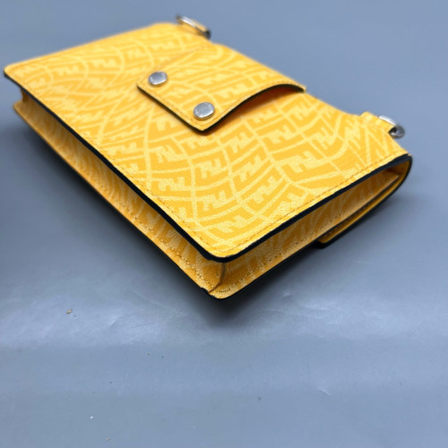 Fendi Baguette Canvas Yellow