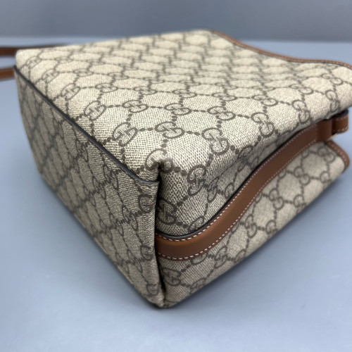 Gucci Bucket GG Monogram Beige Brown