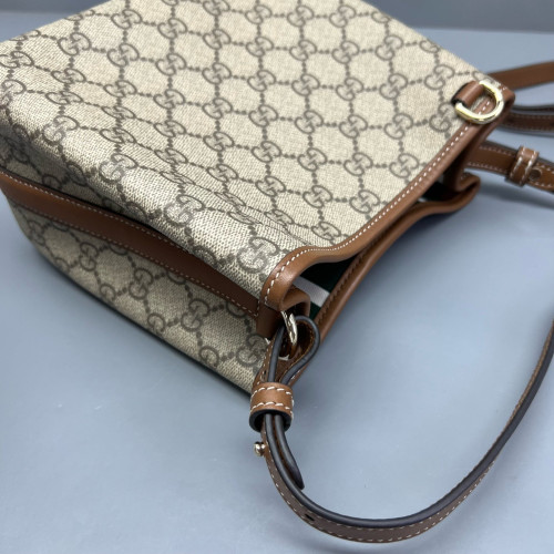 Gucci Bucket GG Monogram Beige Brown