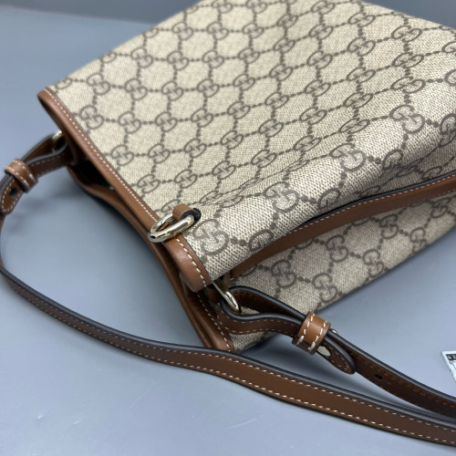 Gucci Bucket GG Monogram Beige Brown
