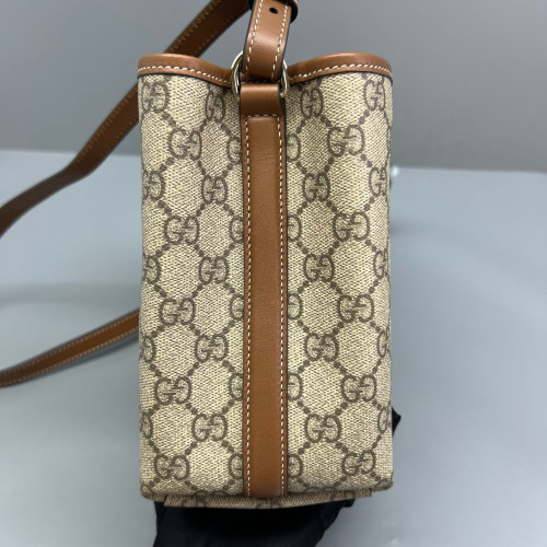 Gucci Bucket GG Monogram Beige Brown