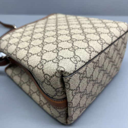 Gucci Bucket GG Monogram Beige Brown