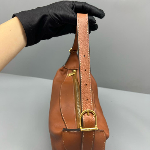 Celine Shoulder Bag Calfskin Tan