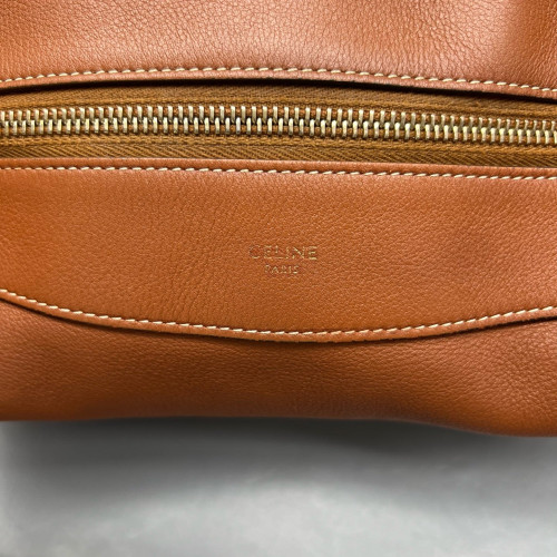 Celine Shoulder Bag Calfskin Tan