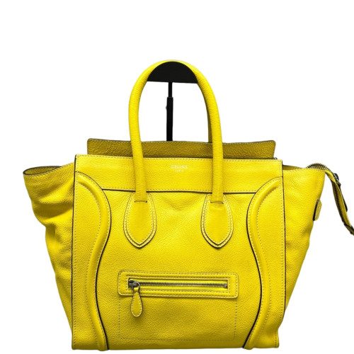 Celine Medium Luggage Phantom Calfskin Yellow