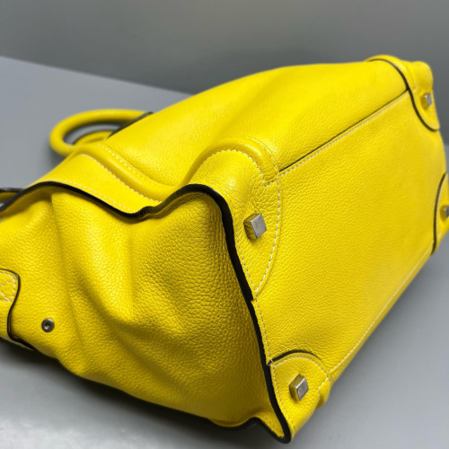 Celine Medium Luggage Phantom Calfskin Yellow