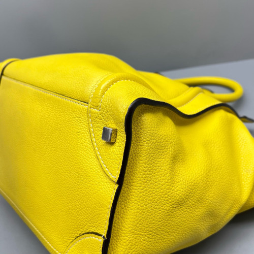 Celine Medium Luggage Phantom Calfskin Yellow
