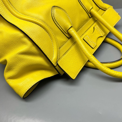 Celine Medium Luggage Phantom Calfskin Yellow