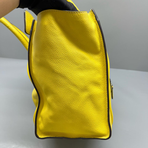 Celine Medium Luggage Phantom Calfskin Yellow