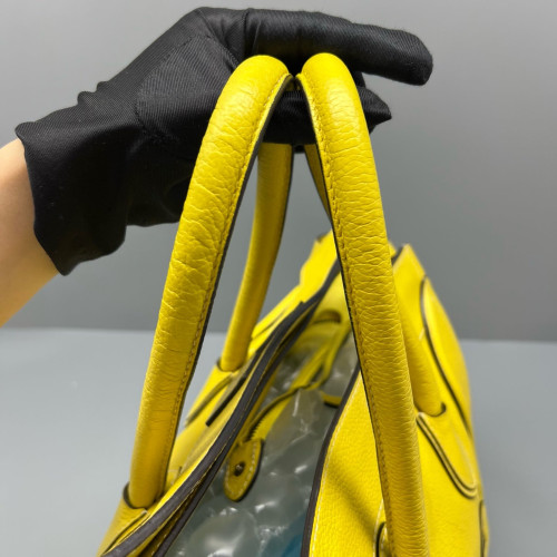 Celine Medium Luggage Phantom Calfskin Yellow