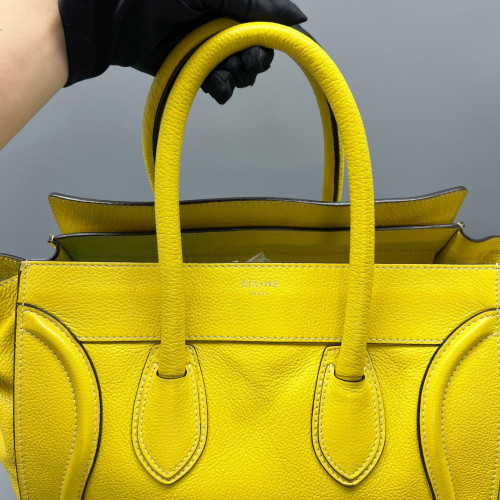 Celine Medium Luggage Phantom Calfskin Yellow