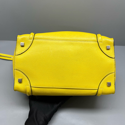 Celine Medium Luggage Phantom Calfskin Yellow