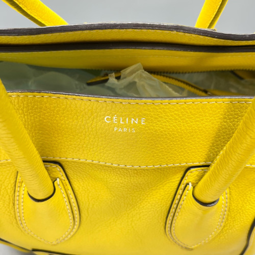 Celine Medium Luggage Phantom Calfskin Yellow