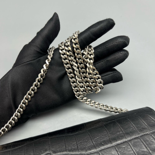 Yves Saint Laurent Medium Kate Crossbody Bag Calfskin Crocodile Embossed Black Yves Saint Laurent Medium Kate Crossbody Bag Calfskin Crocodile Embossed Black