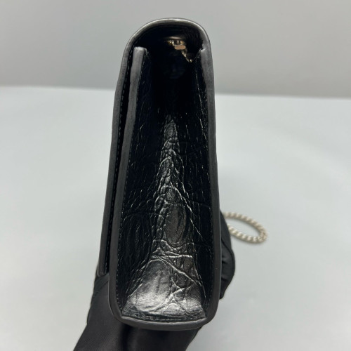 Yves Saint Laurent Medium Kate Crossbody Bag Calfskin Crocodile Embossed Black Yves Saint Laurent Medium Kate Crossbody Bag Calfskin Crocodile Embossed Black