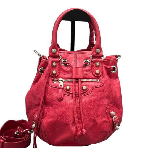 Balenciaga Bucket Calfskin Pink
