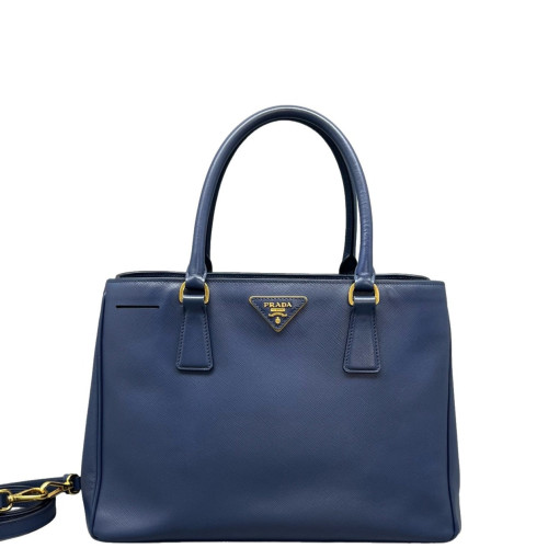 Prada Galleria Tote Calfskin Blue
