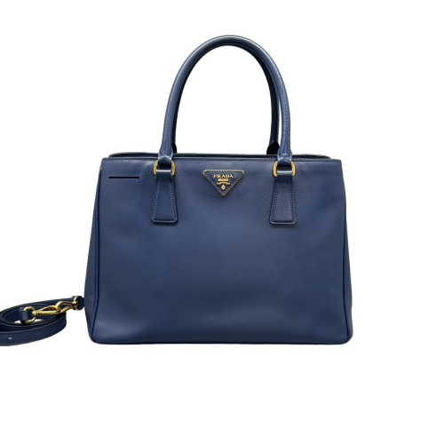 Prada Galleria Tote Calfskin Blue