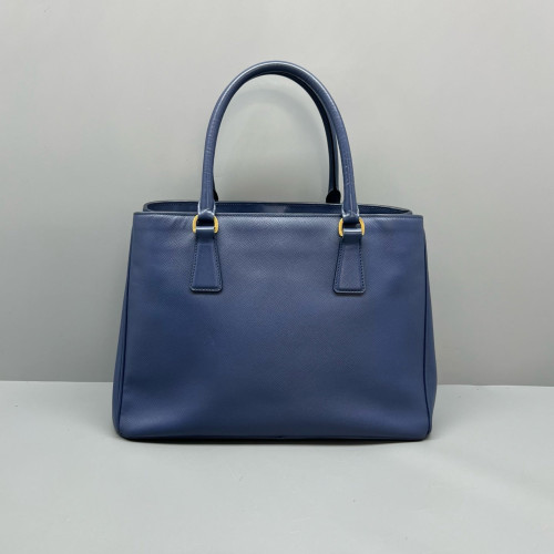 Prada Galleria Tote Calfskin Blue