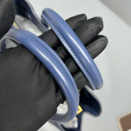 Prada Galleria Tote Calfskin Blue