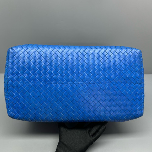 Bottega Veneta Large Roma Tote Bag Lambskin Intrecciato Nappa Blue Bottega Veneta Large Roma Tote Bag Lambskin Intrecciato Nappa Blue