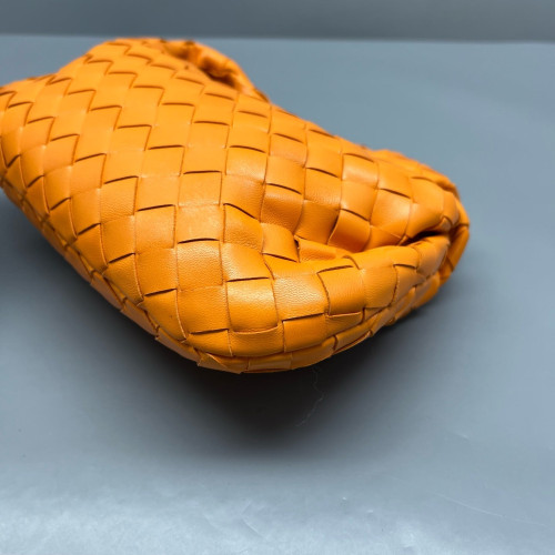 Bottega Veneta Mini Jodie Lambskin Intrecciato Nappa Orange Bottega Veneta Mini Jodie Lambskin Intrecciato Nappa Orange