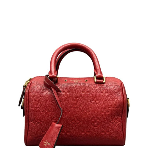 Louis Vuitton Speedy Bandouliere 20 Monogram Empreinte Red