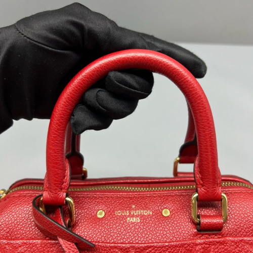 Louis Vuitton Speedy Bandouliere 20 Monogram Empreinte Red