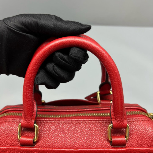 Louis Vuitton Speedy Bandouliere 20 Monogram Empreinte Red