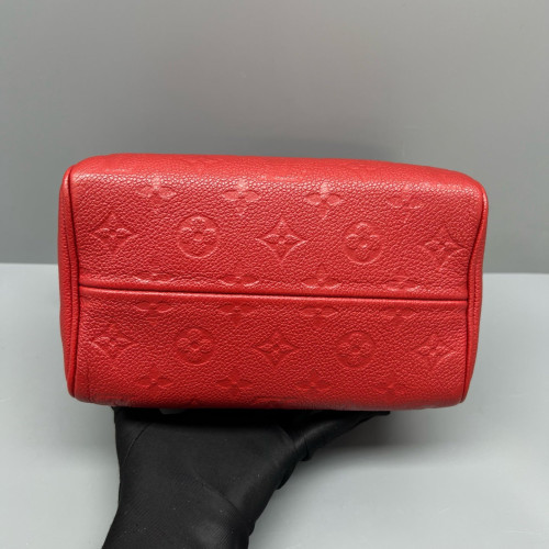 Louis Vuitton Speedy Bandouliere 20 Monogram Empreinte Red