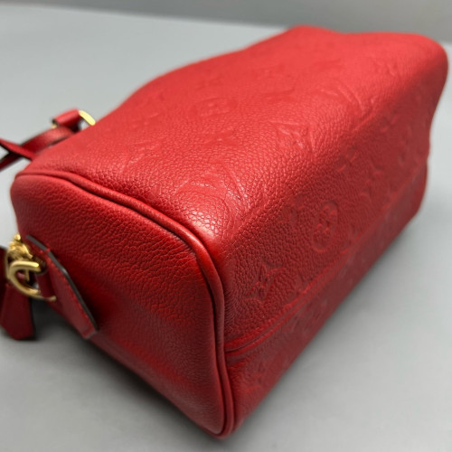 Louis Vuitton Speedy Bandouliere 20 Monogram Empreinte Red