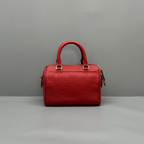 Louis Vuitton Speedy Bandouliere 20 Monogram Empreinte Red