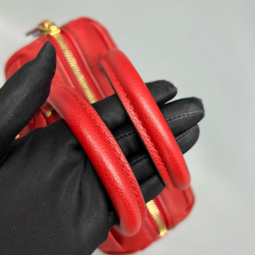 Louis Vuitton Speedy Bandouliere 20 Monogram Empreinte Red