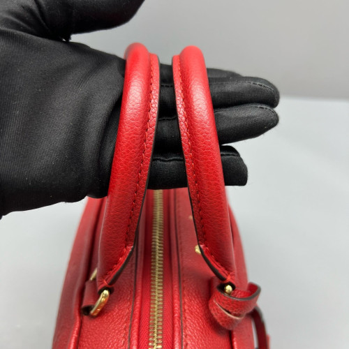 Louis Vuitton Speedy Bandouliere 20 Monogram Empreinte Red