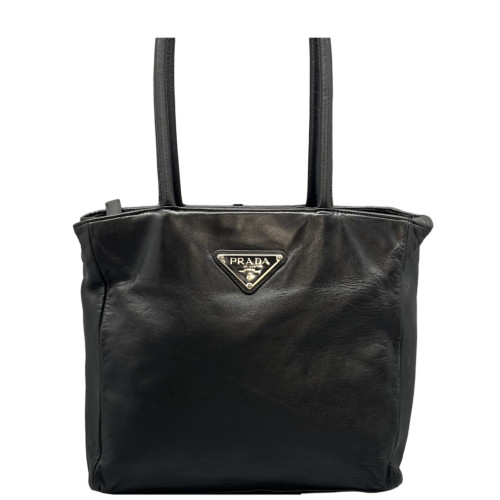 Prada Tote Bag Lambskin Black