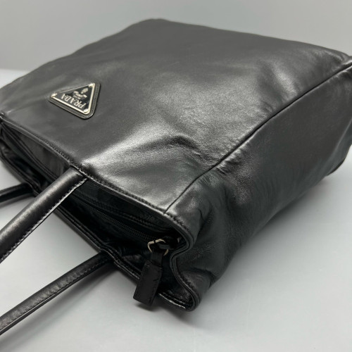 Prada Tote Bag Lambskin Black