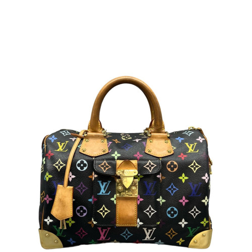 Louis Vuitton Handbag Monogram Multicolor Black