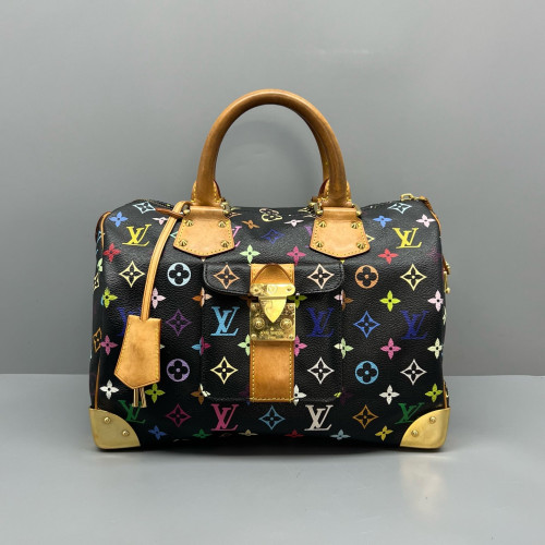 Louis Vuitton Handbag Monogram Multicolor Black