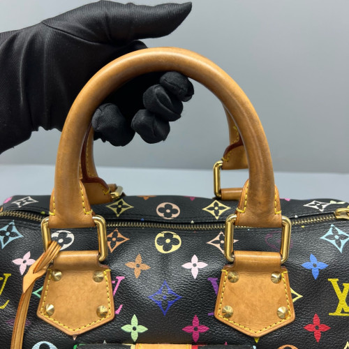 Louis Vuitton Handbag Monogram Multicolor Black